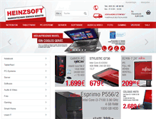 Tablet Screenshot of heinzsoft-shop.de